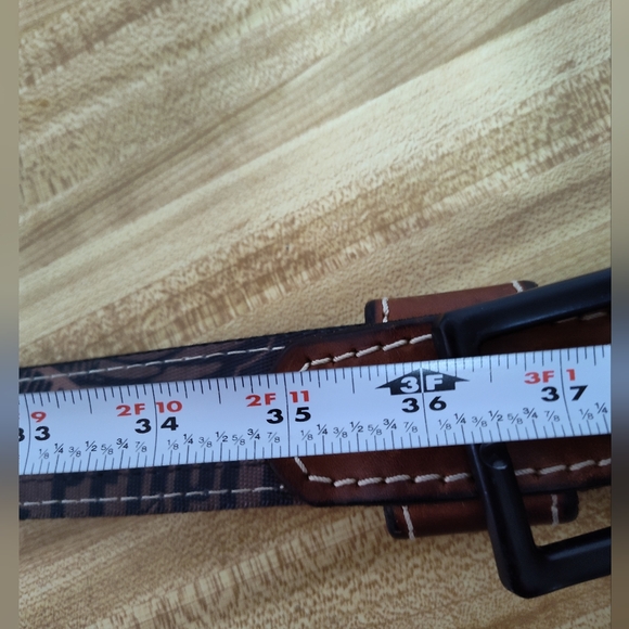 We The People Strong Leather Holster  2" Belt W/ Buckle Sz 34 Worn 2x Great Gift - Picture 9 of 9